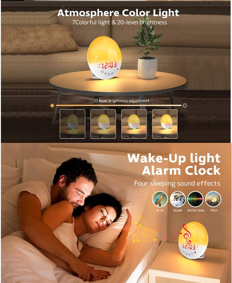 2024 Popular Natural Light Alarm Best Selling Products Halloween Wake up Light